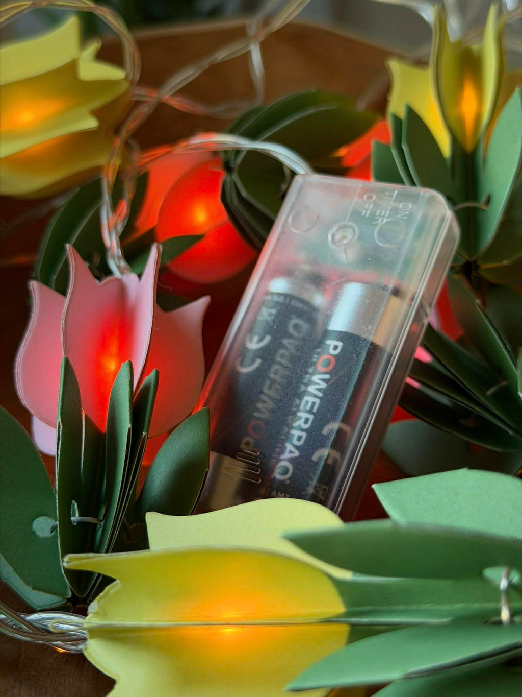 LED-ljusslinga - Blommor