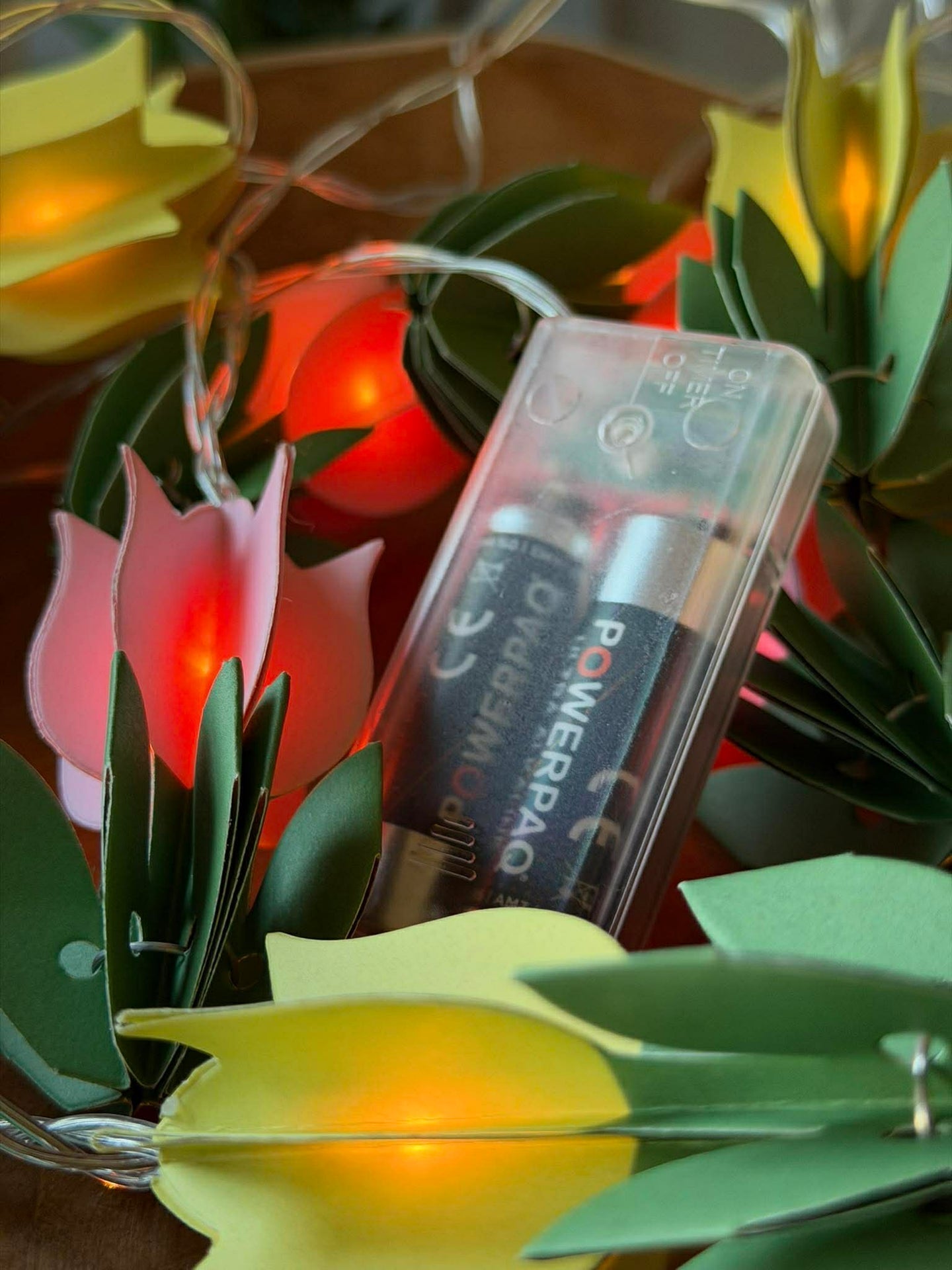 LED-ljusslinga - Blommor