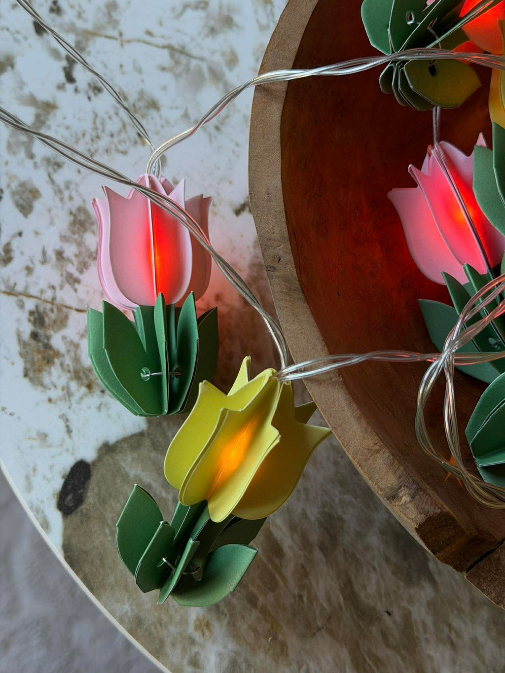 LED-ljusslinga - Blommor