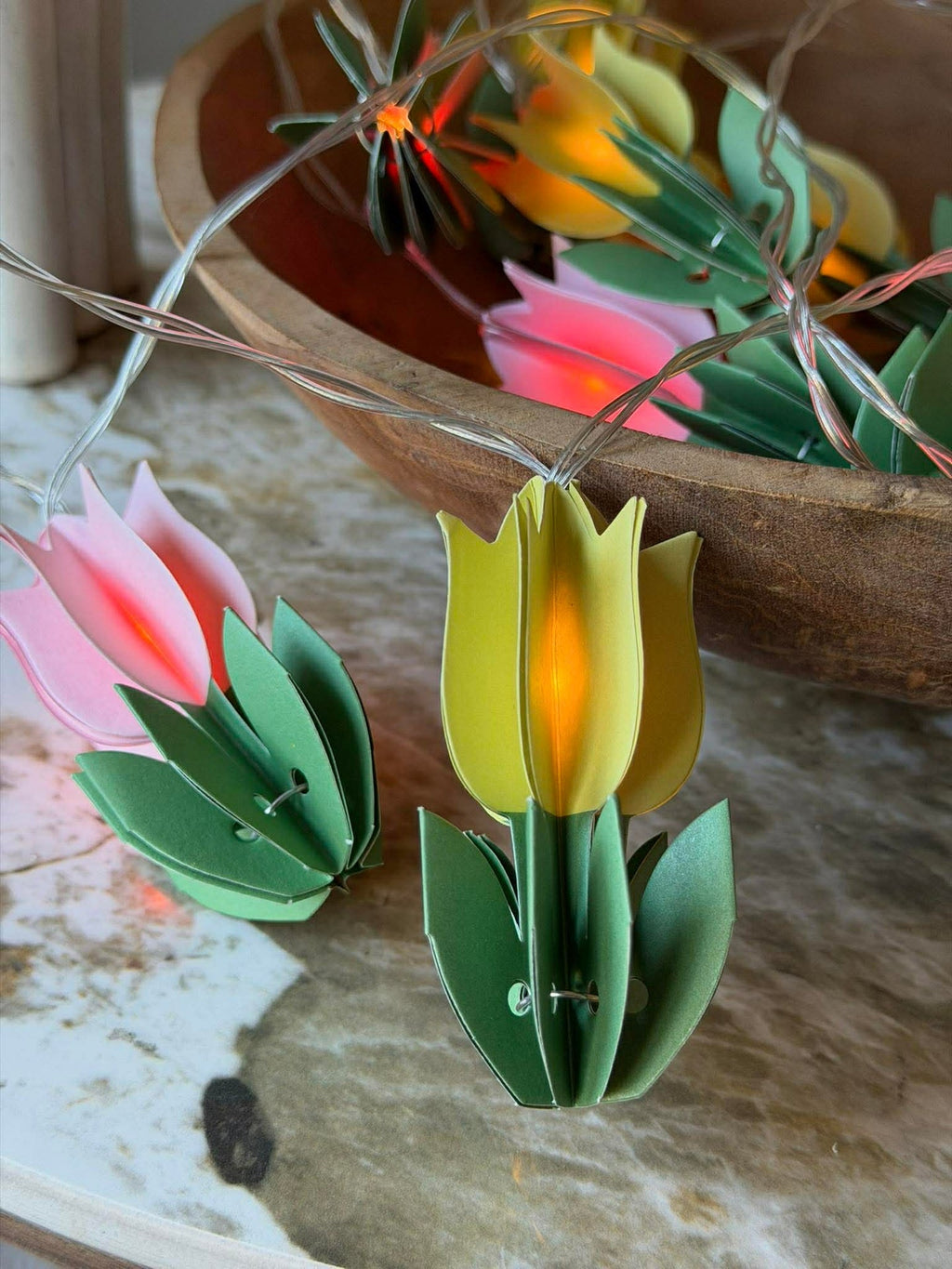 LED-ljusslinga - Blommor